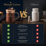 Dream Cocoa porción en cuchara mostrando cantidad por toma