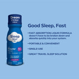 Dream Water etiqueta con ingredientes SleepStat para mayor claridad