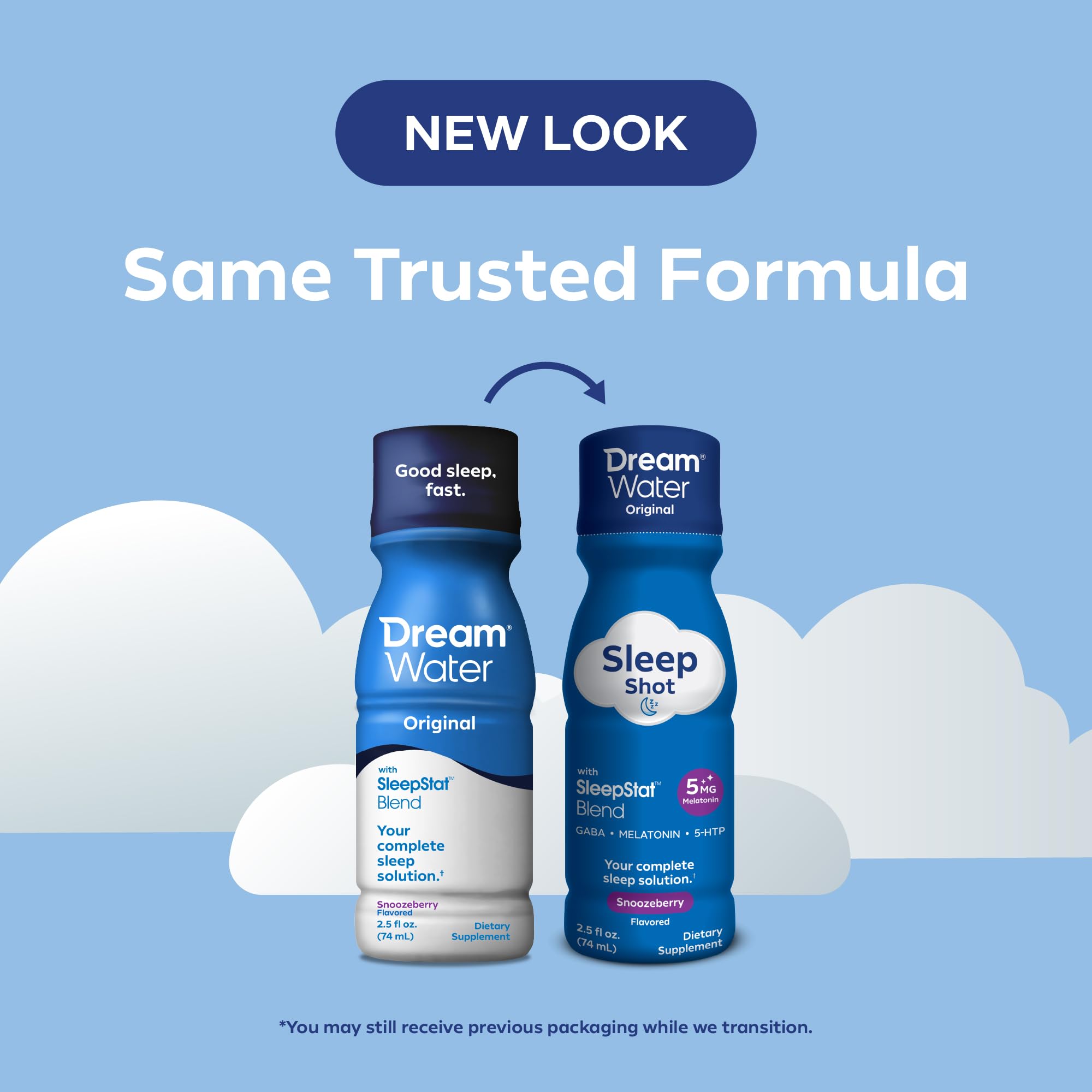 Dream Water primer plano del líquido azul y textura de rápida absorción