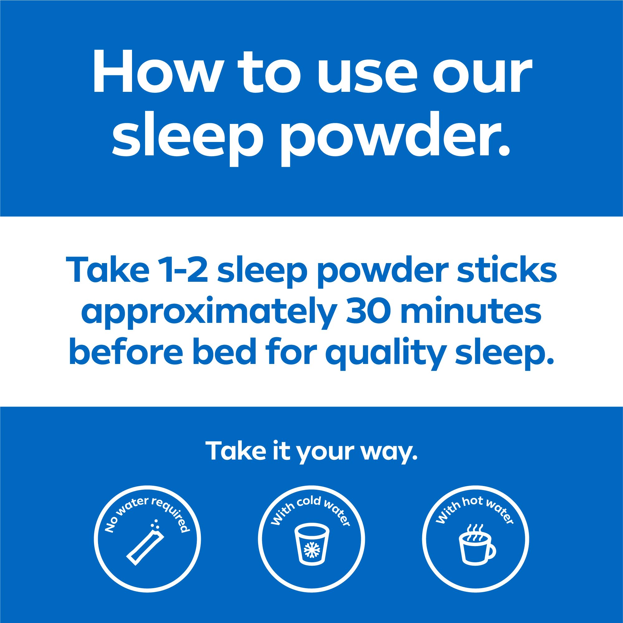 Dream Water etiqueta e ingredientes en primer plano, muestra la mezcla SleepStat™