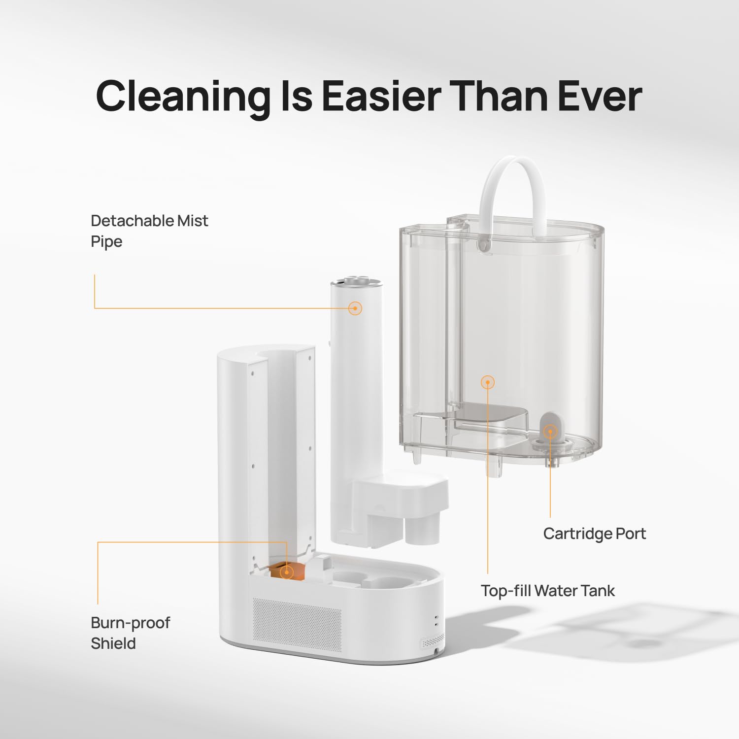 DREO humidificador en dormitorio reduciendo sequedad y ruido