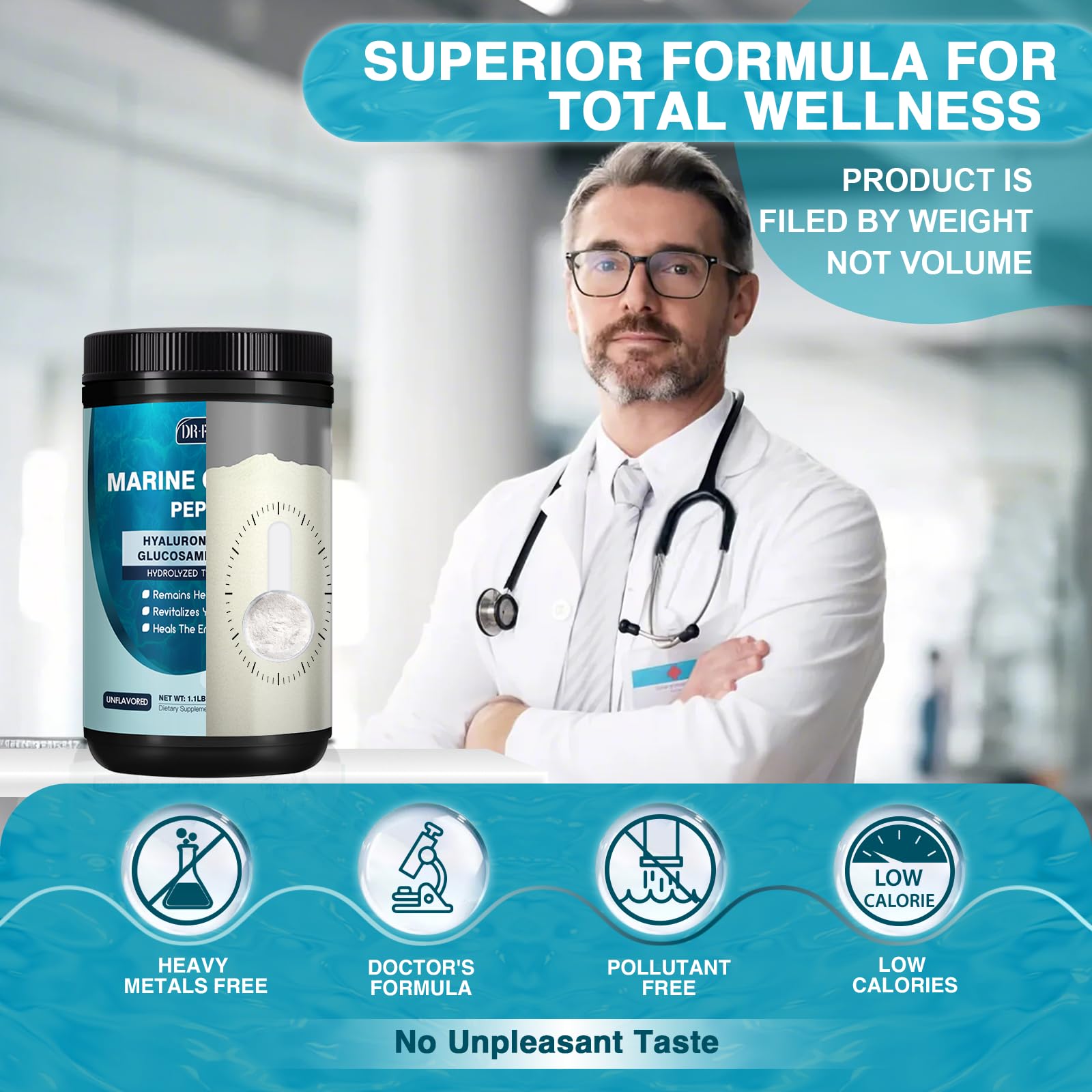 DRFOSTER producto en cocina moderna, integración diaria en bebidas y recetas