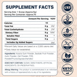 DRFOSTER etiqueta nutricional con ingredientes y datos por porción
