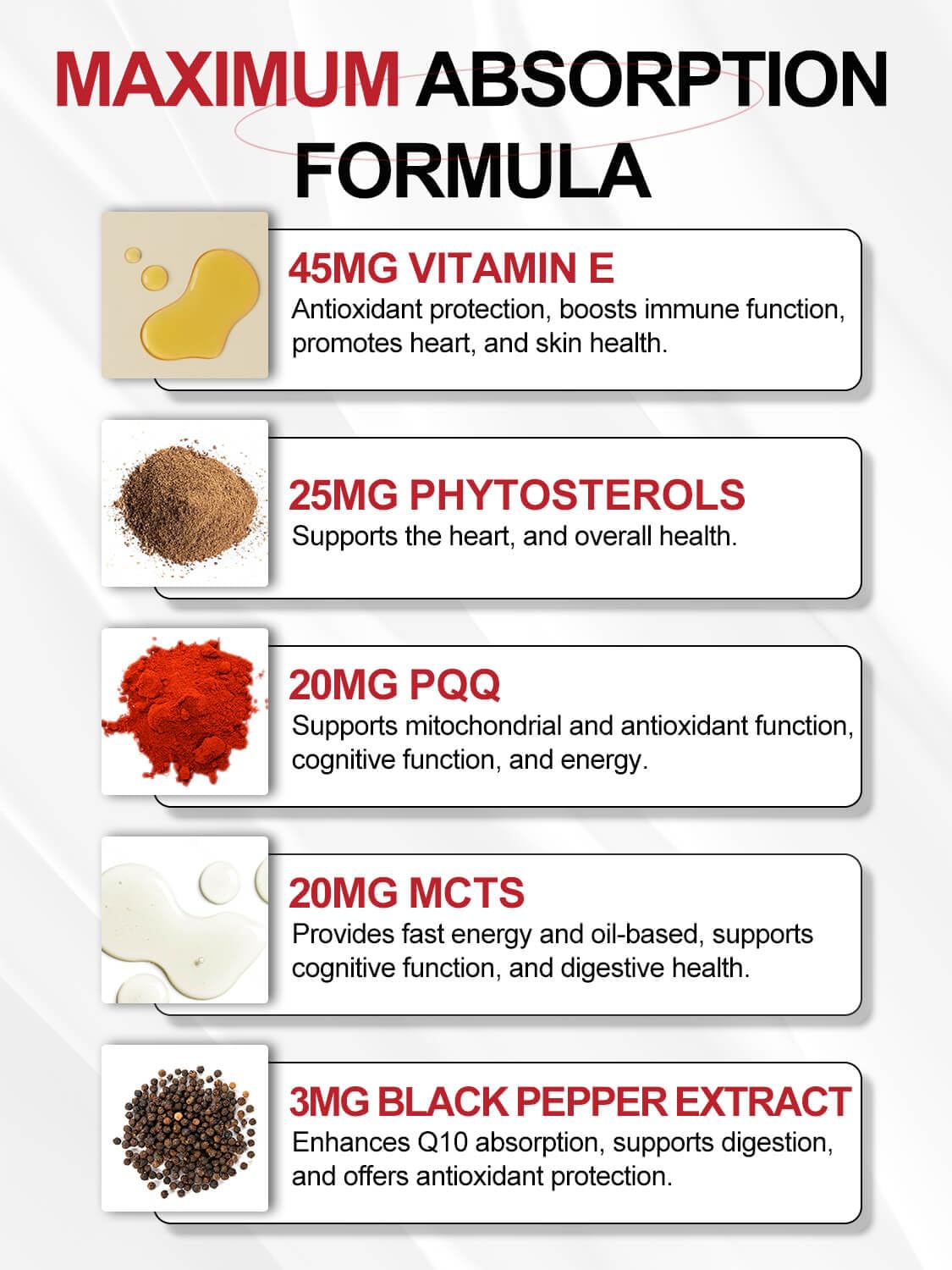 DRFOSTER aceite MCT y oliva cerca de cápsula, detalle de solubilidad mejorada