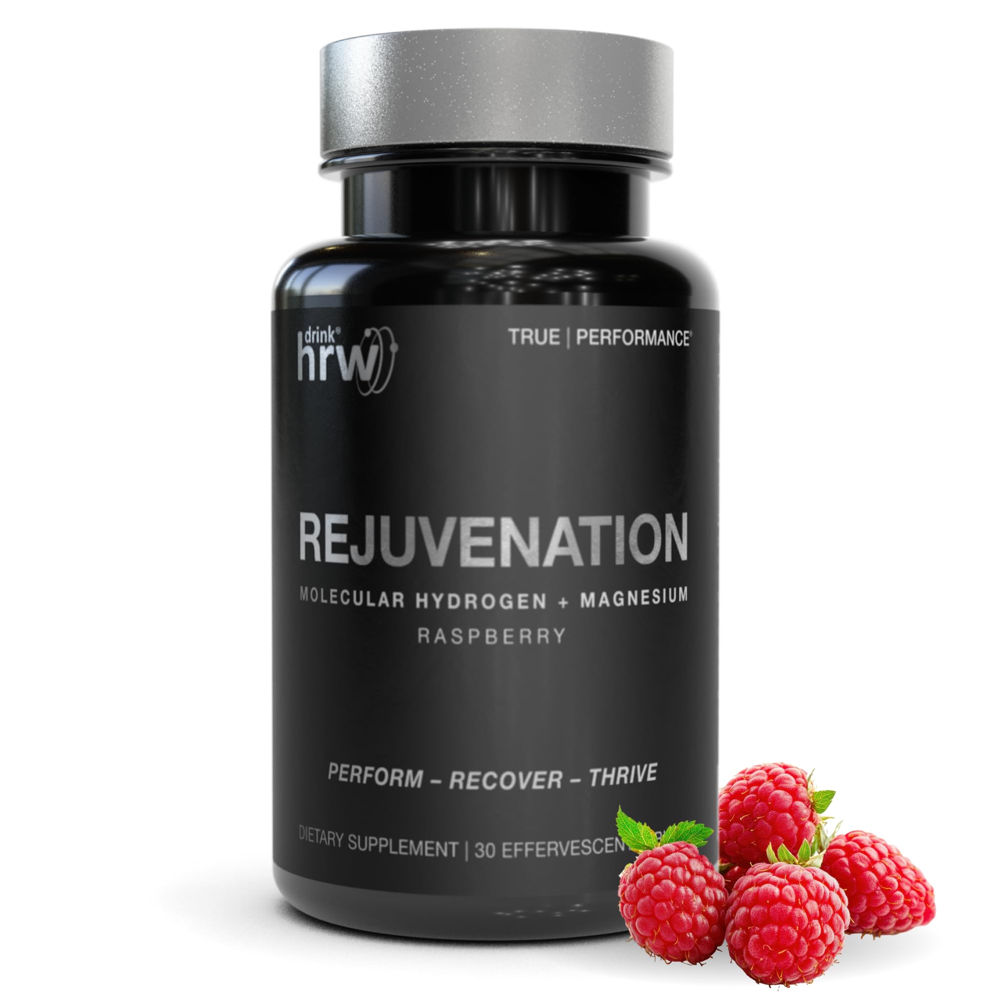 DRINK HRW envase frontal mostrando 30 tabletas, práctico y certificado