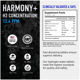 DRINK HRW tableta Harmony+ efervesciendo en vaso, preparación rápida