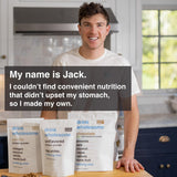 drink wholesome etiqueta con lista corta de ingredientes, ventaja de transparencia