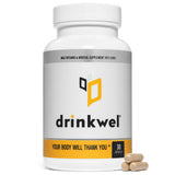 drinkwel frente del envase mostrando diseño y beneficio restaurador