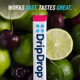 DripDrop etiqueta de ingredientes que muestra electrolitos y vitaminas