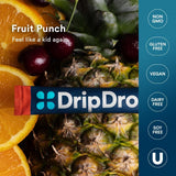 DripDrop etiqueta con ingredientes y certificaciones para decisiones informadas