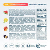 DripDrop disposición de sabores Peach, Passion Fruit, Watermelon y Lemon Lime