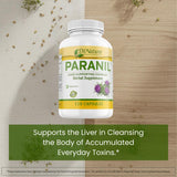 DrNatura Paranil cápsula abierta mostrando contenido vegetal y pureza