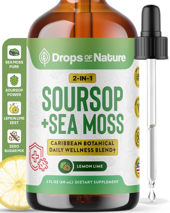 Drops Of Nature frasco frontal mostrando diseño y tamaño práctico