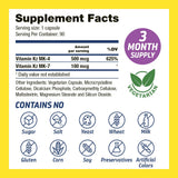 Dr’s Hope etiqueta nutricional con ingredientes y certificaciones visibles