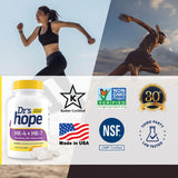 Dr’s Hope sello cGMP y Kosher indicando control de calidad