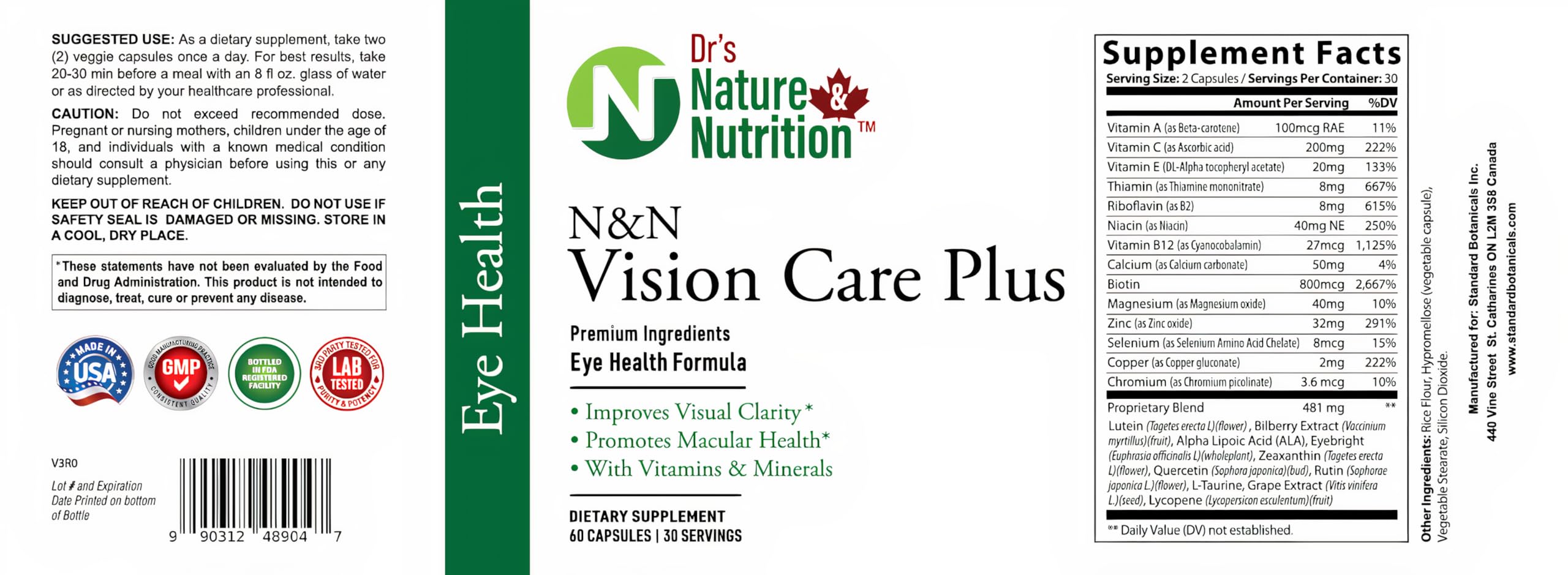 Dr's Nature & Nutrition frasco en mano para comparar escala y dosificación