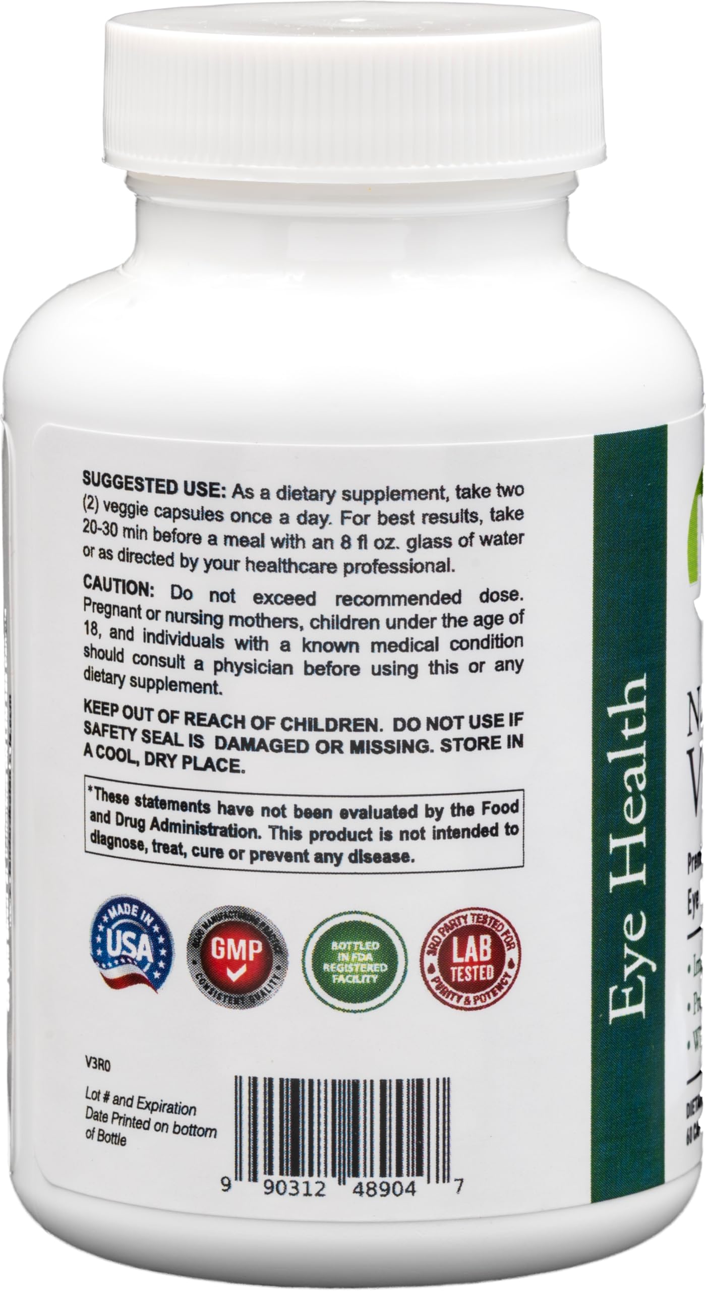 Dr's Nature & Nutrition tableta en primer plano mostrando textura y tamaño
