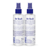Dr Teal's detalle de la textura del spray para aplicación rápida