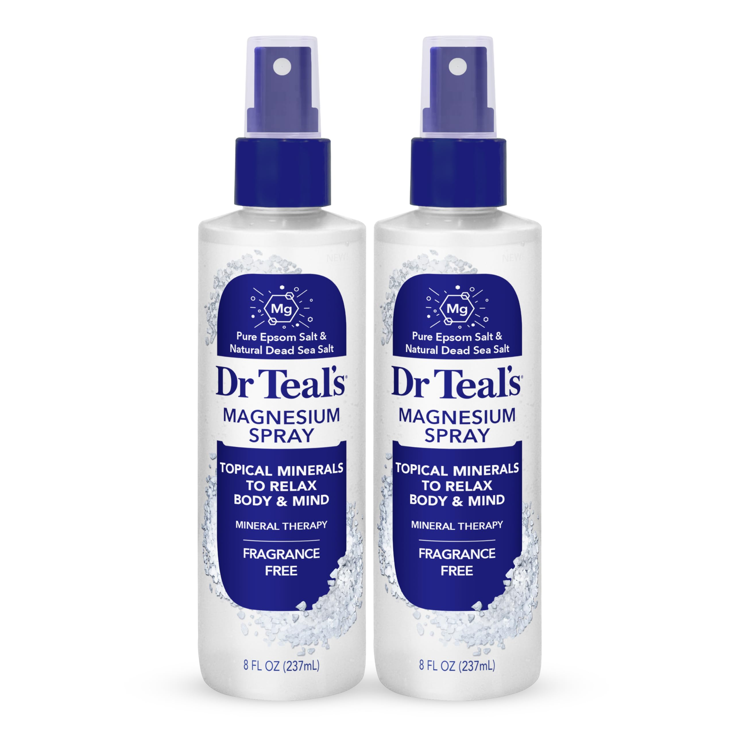 Dr Teal's botella frontal mostrando el diseño y tamaño práctico