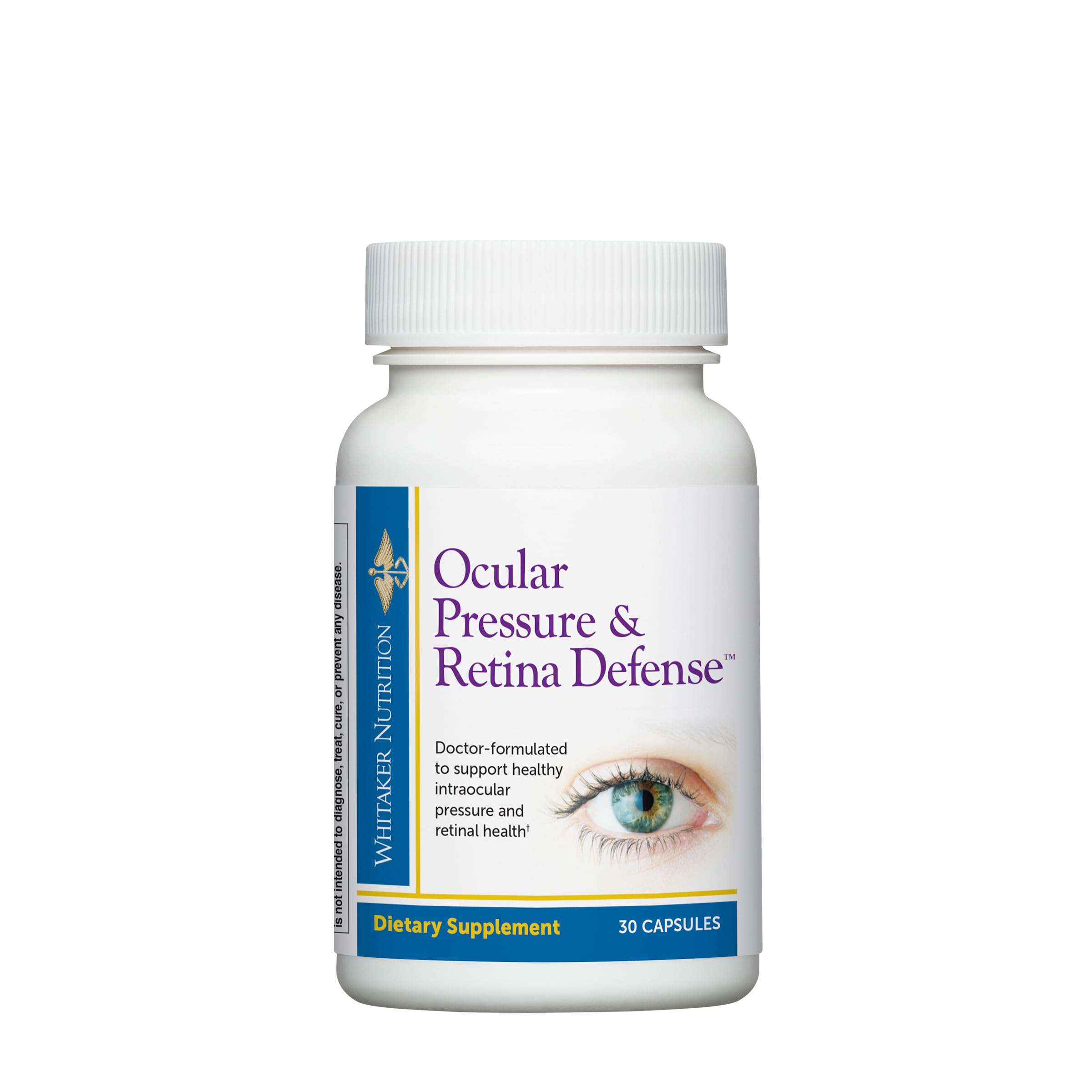DR.WHITAKER frente del envase mostrando la marca y beneficio ocular