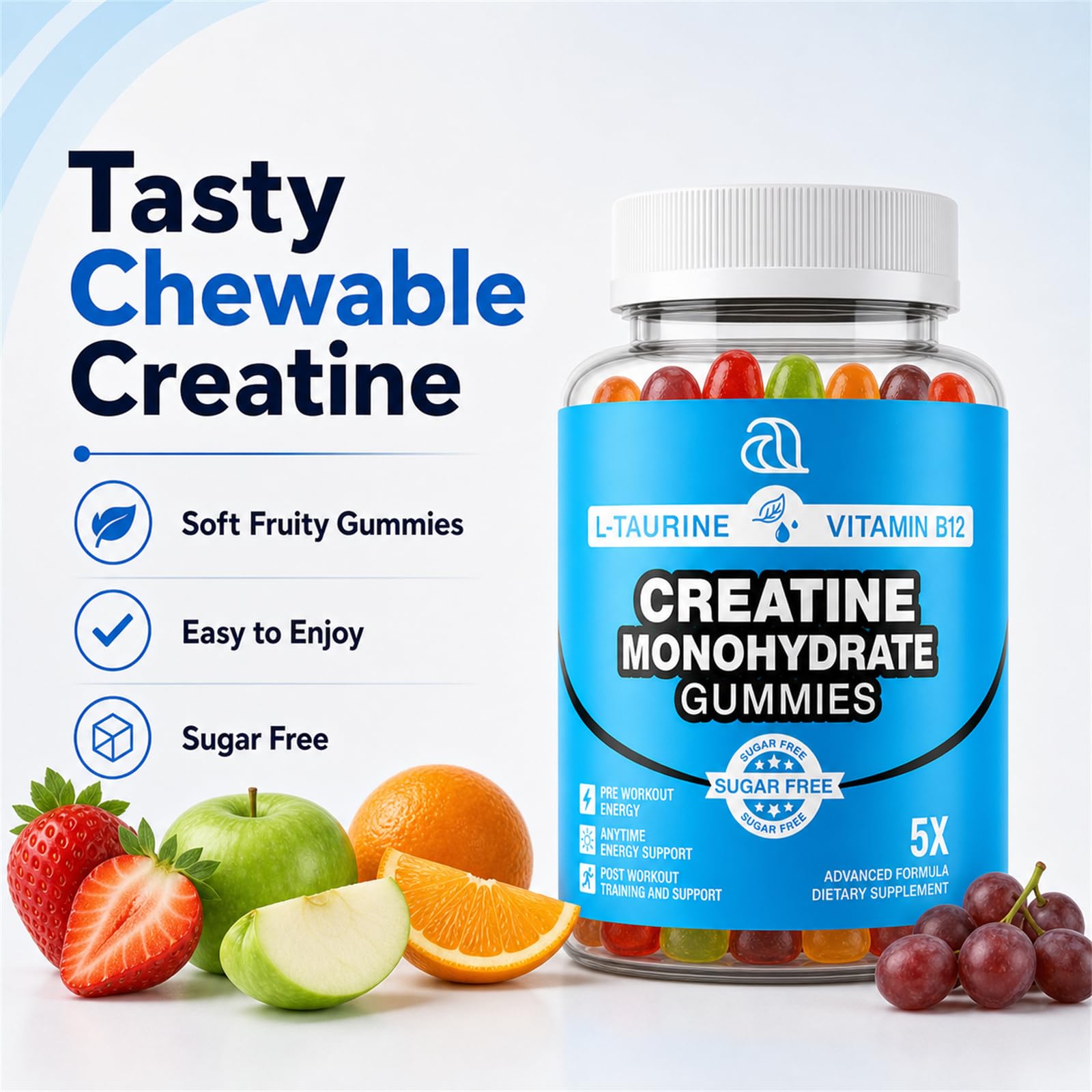 DRZIHOOCH etiqueta con ingredientes resaltando creatina y L‑taurina