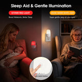 DSJGB luz nocturna roja en habitación infantil facilita comprobar al bebé sin despertar