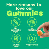 Dulcolax tres gomitas servidas para ilustrar la dosis diaria