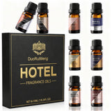 DuoRuiMeng empaque frontal elegante mostrando las ocho fragancias y calidad premium