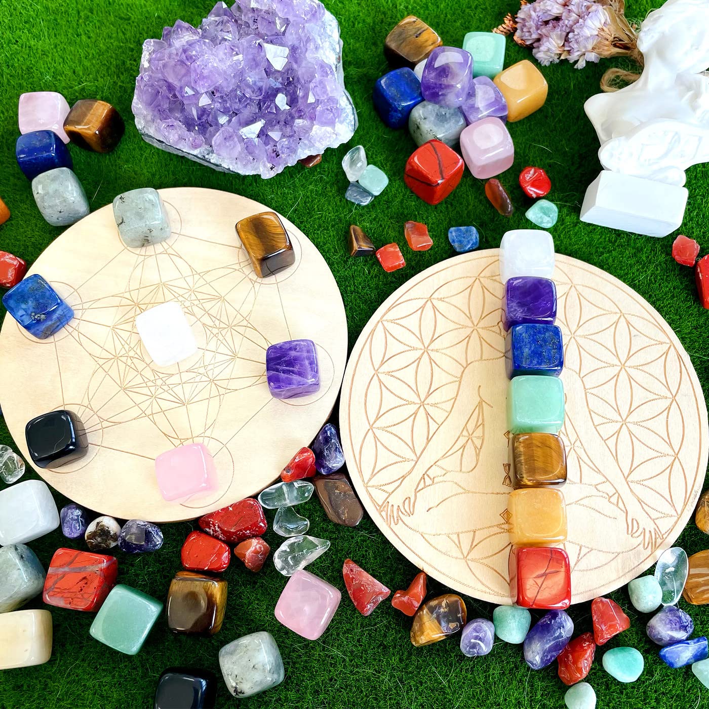 DUQGUHO piedras dentro de un jarrón decorativo, añaden color al espacio