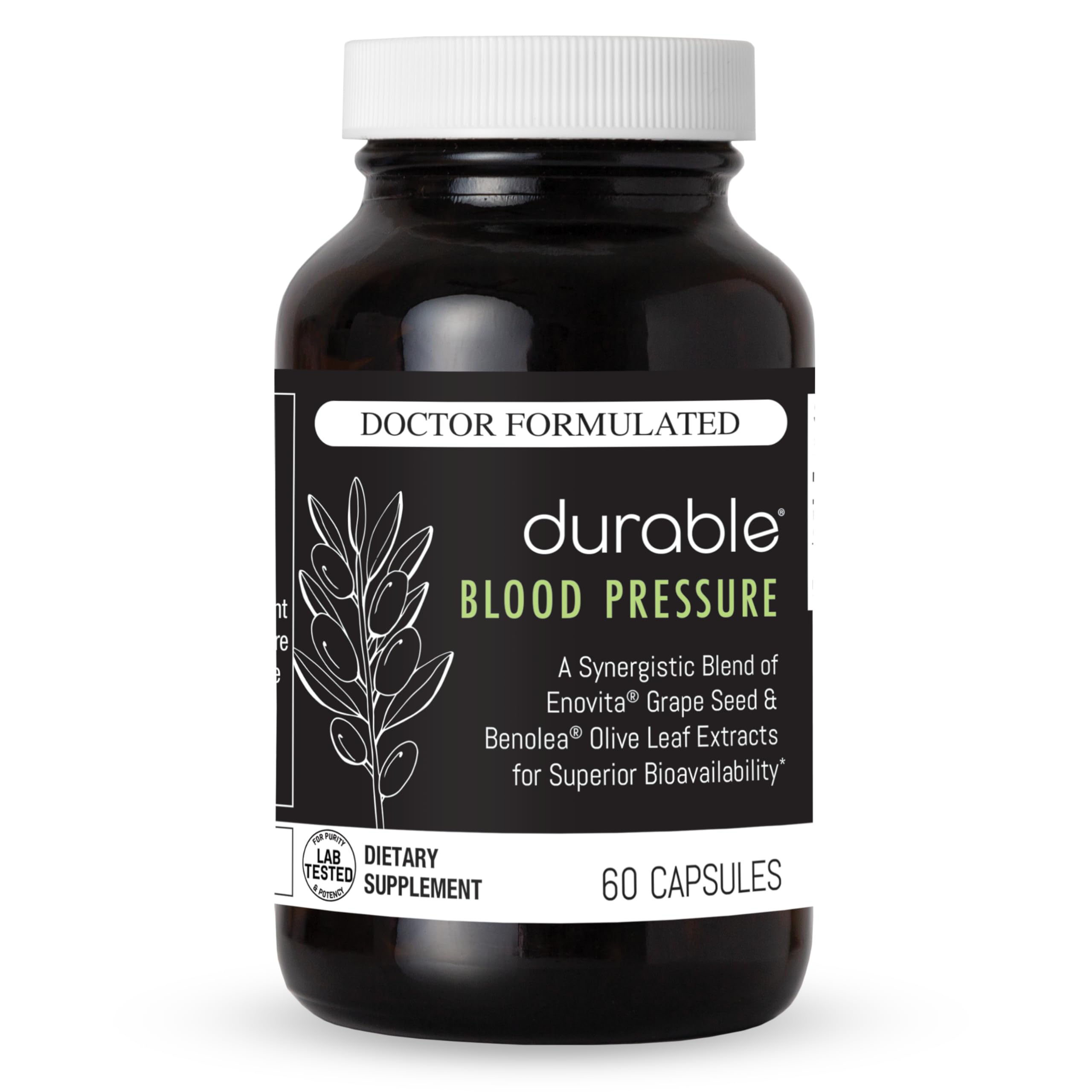 Durable vista frontal del envase mostrando la marca y beneficio cardiovascular