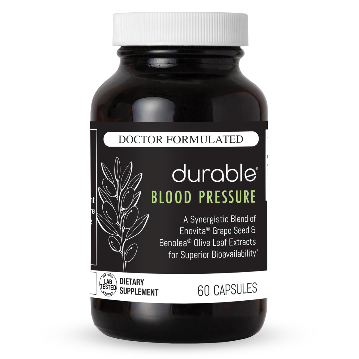 Durable vista frontal del envase mostrando la marca y beneficio cardiovascular