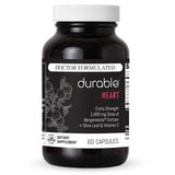 Durable Heart frasco frontal mostrando etiqueta clara y dosis