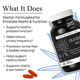 Durable Prostate detalle del aceite de semilla de calabaza como ingrediente antioxidante
