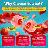 duwhot gomita en mano para comparar tamaño y facilitar la dosificación