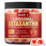 duwhot gomitas liposomales al frente mostrando el envase y beneficio antioxidante