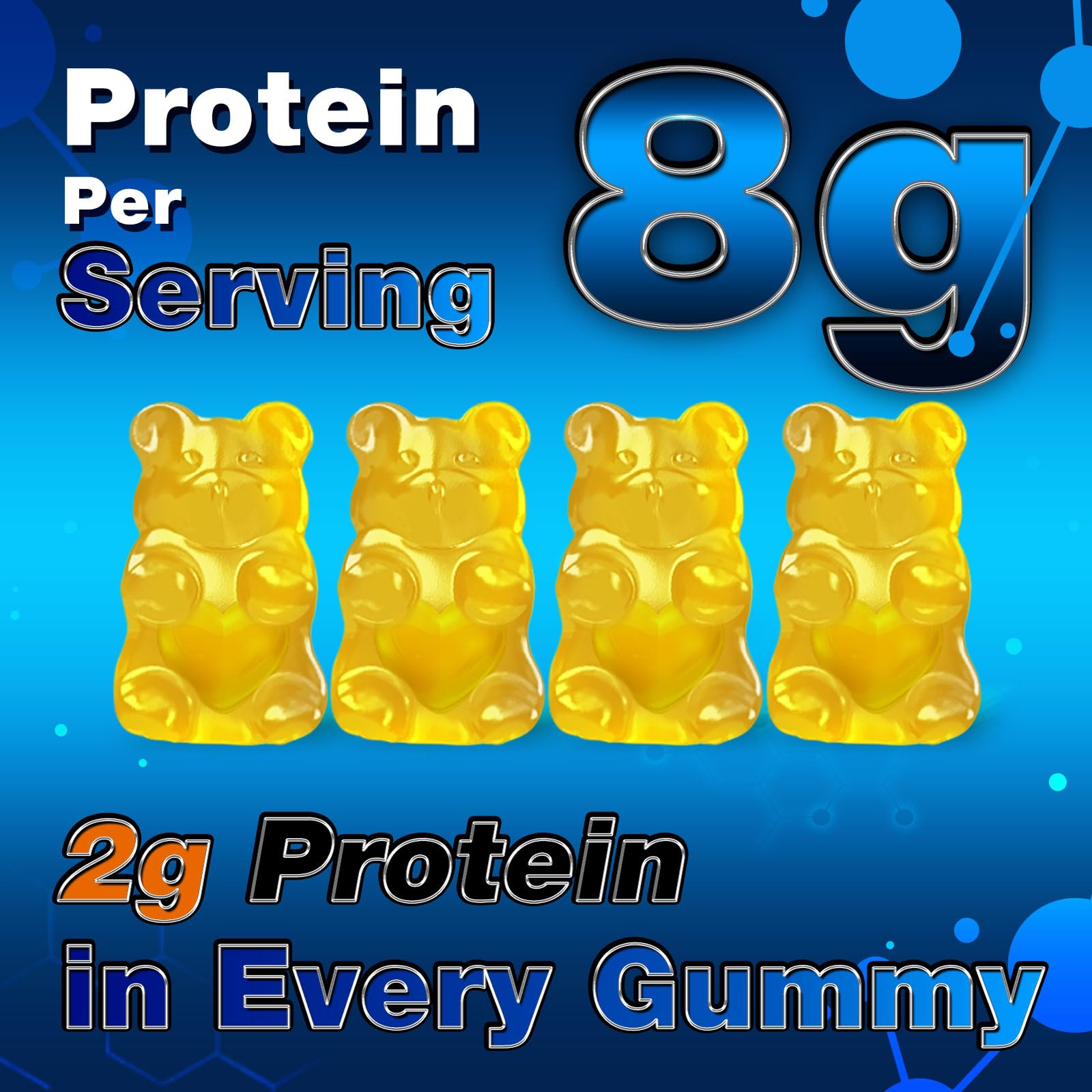 duwhot porción en mano ilustrando 8 g de proteína por servicio y portabilidad