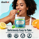 duwhot gomitas en cucharita para presentación y control de porción