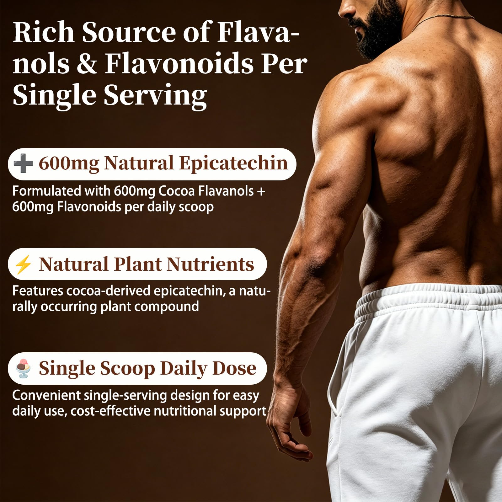 DYAXZ avena con cacao espolvoreado, ideal para desayunos nutritivos y sabrosos