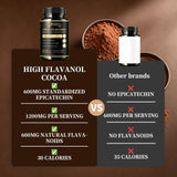 DYAXZ taza de chocolate caliente preparada con cacao DYAXZ, sabor oscuro y rico