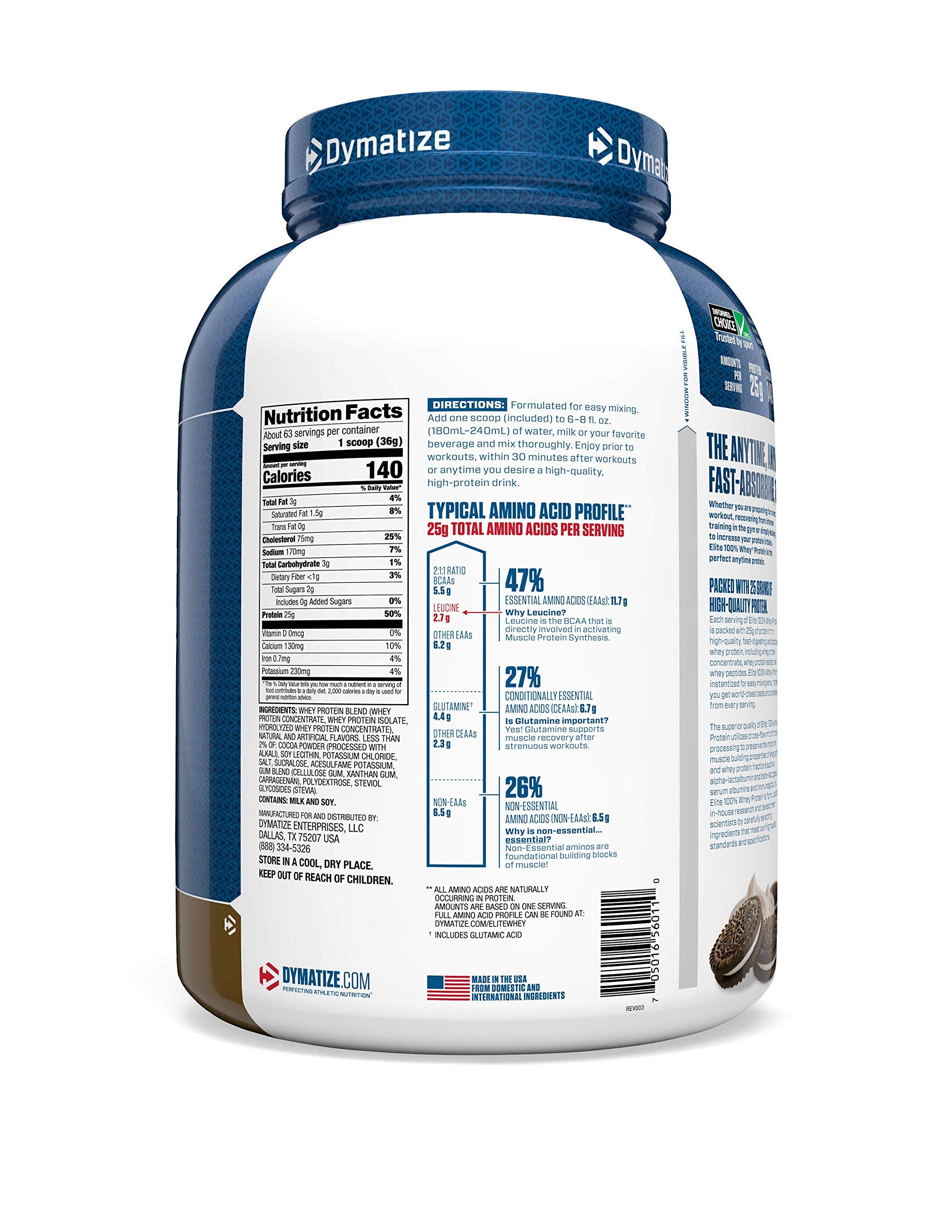 Dymatize batido listo en vaso para recuperación postentrenamiento
