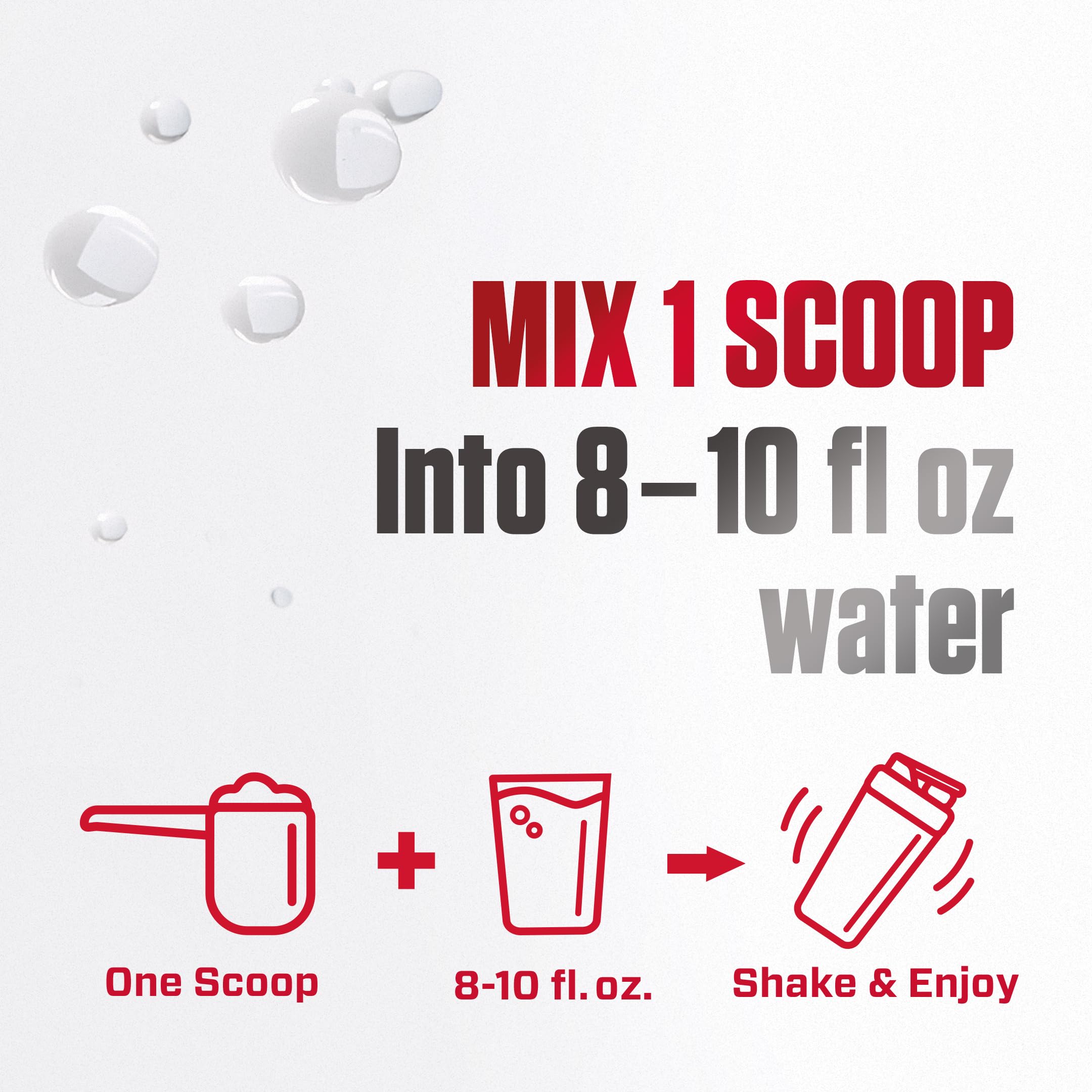 Dymatize frasco en mano para comparar tamaño y cantidad de 60 servicios