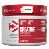 Dymatize frasco frente empaque mostrando marca y tamaño, claridad del producto