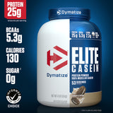 Dymatize primer plano de la tapa sellada que conserva frescura y calidad del polvo