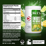 Dymatize Energyze bebida preparada en vaso, refrescante antes del entrenamiento y sin azúcar