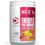 Dymatize envase frontal Fresa Limonada mostrando presentación y beneficios