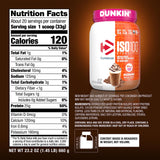 Dymatize etiqueta nutricional mostrando macros limpios y baja lactosa
