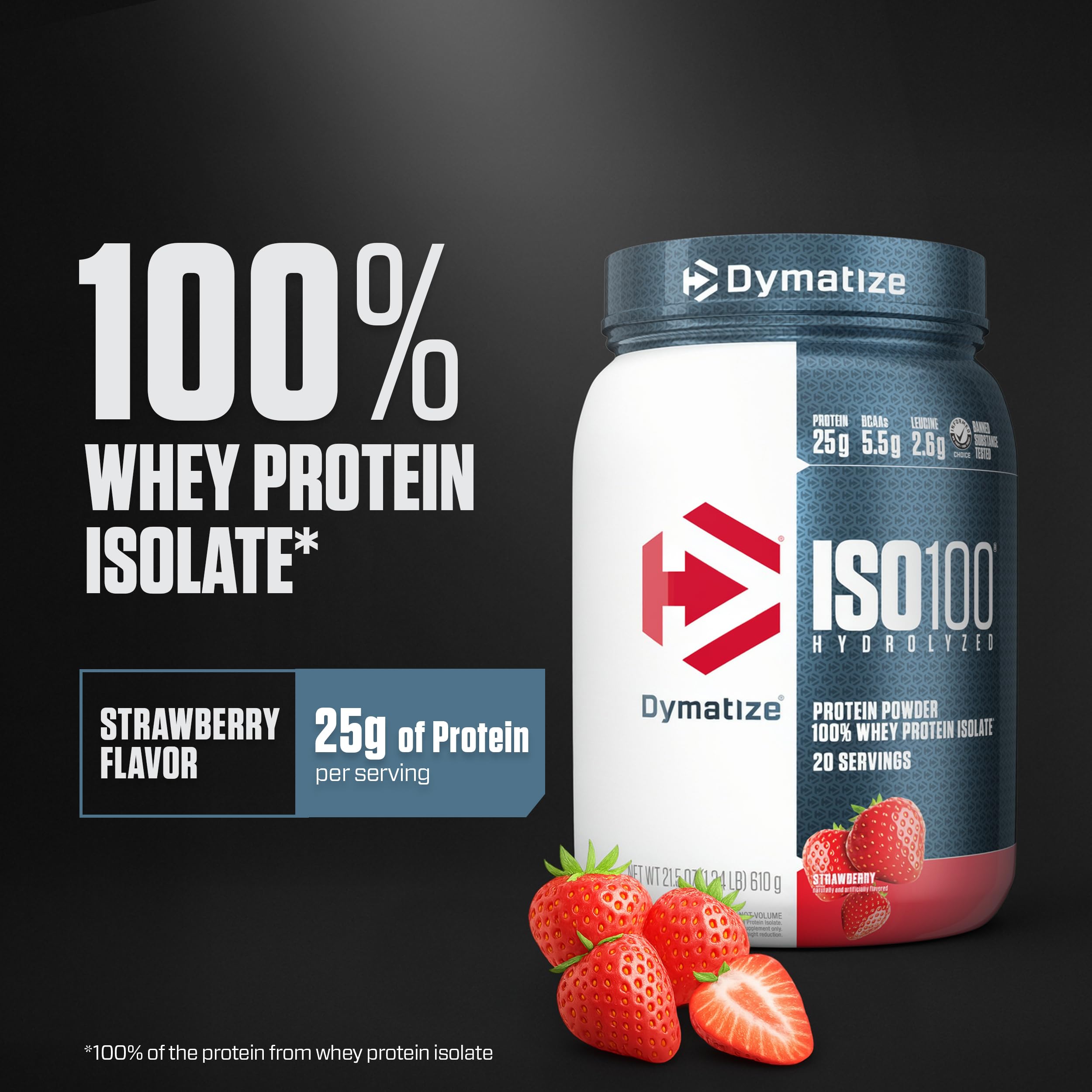 Dymatize ISO100 textura del polvo fino para disolución rápida