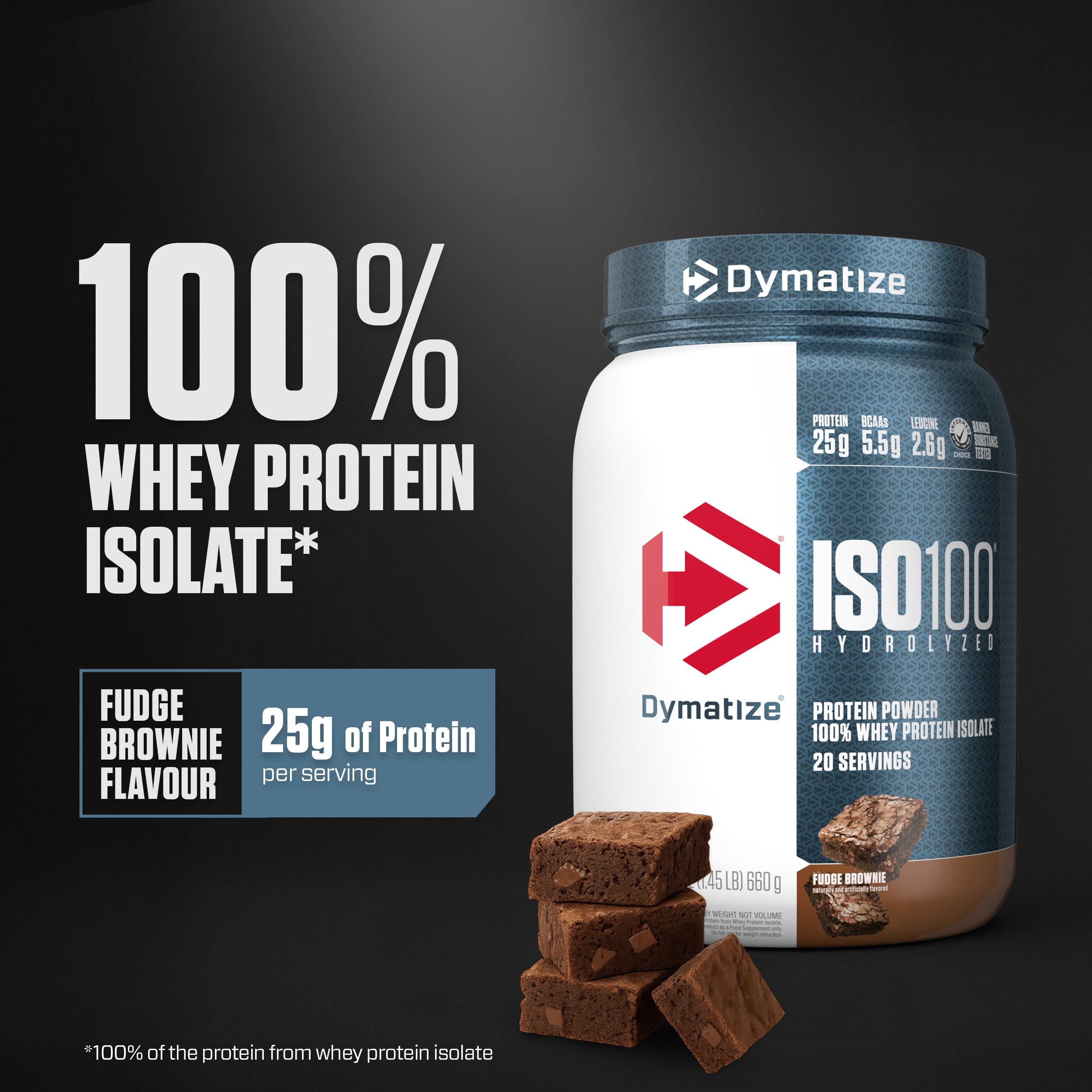 Dymatize textura del polvo cercana señalando facilidad de mezcla y absorción