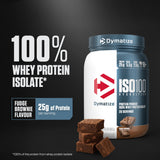 Dymatize textura del polvo cercana señalando facilidad de mezcla y absorción