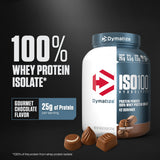Dymatize ISO100 textura del polvo fino que facilita disolución rápida